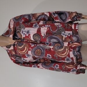 CoAco vintage 100%  silk windbreaker size M